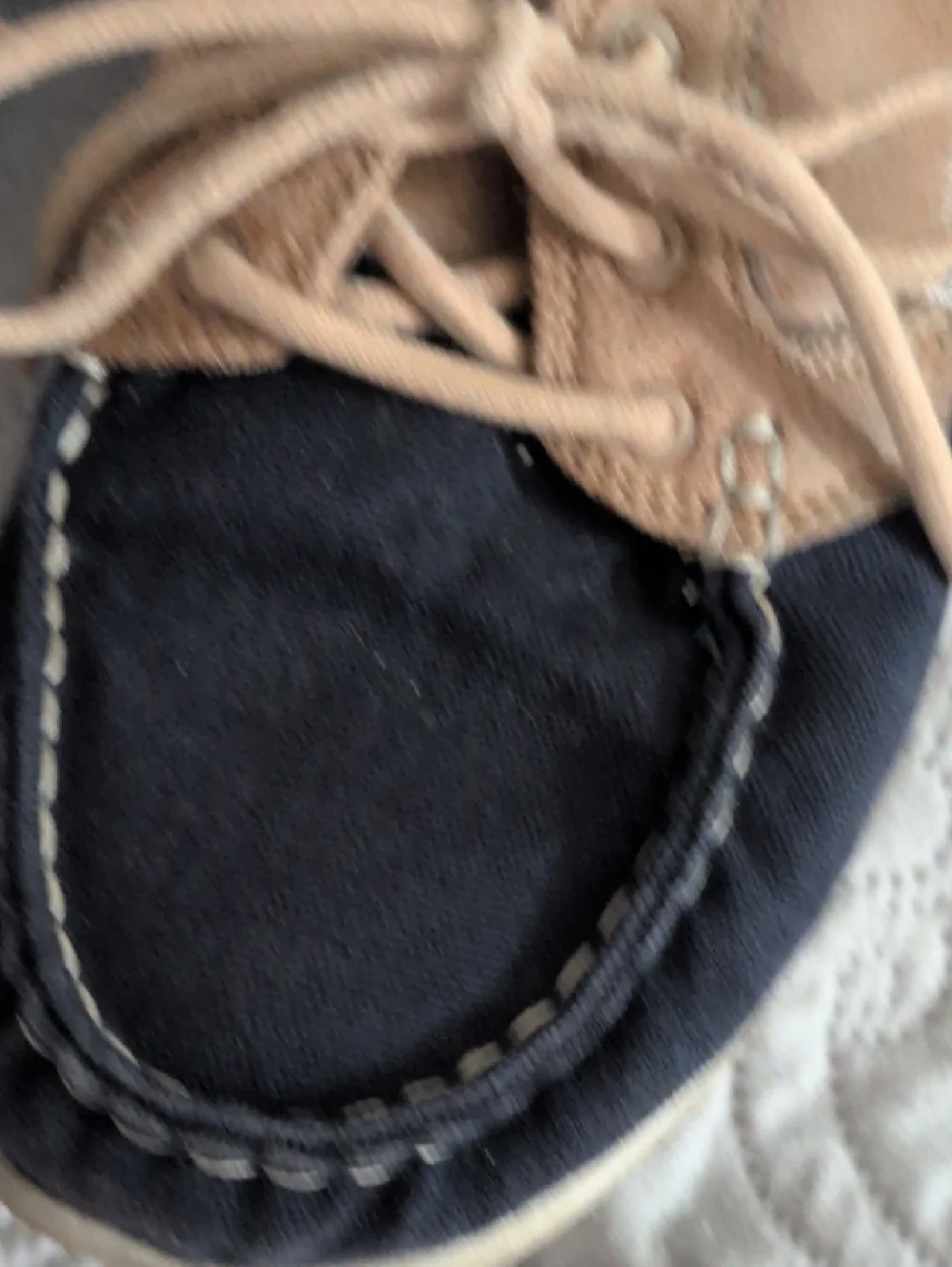 Skechers Goga Max Men's Two-Tone Boat Shoes - Navy and Tan Suede